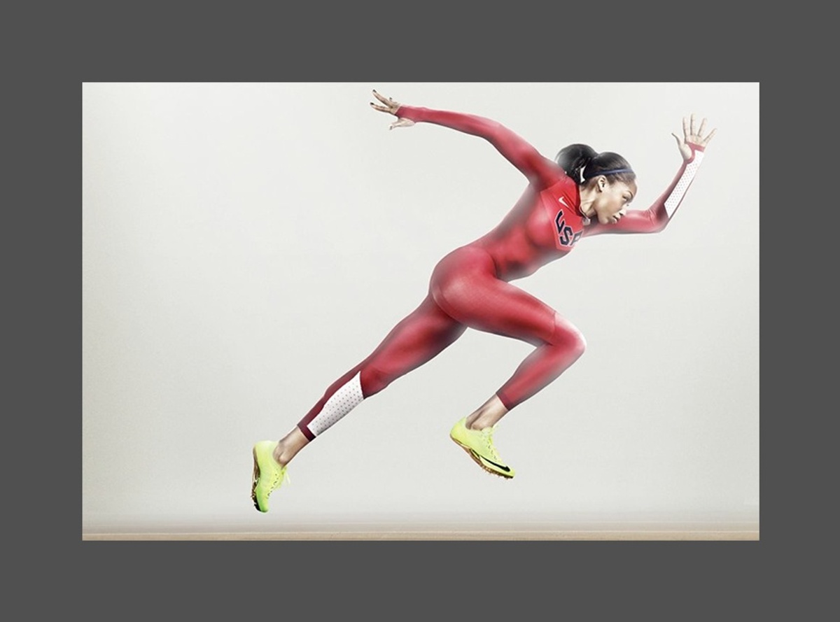 Image of a female track athlete