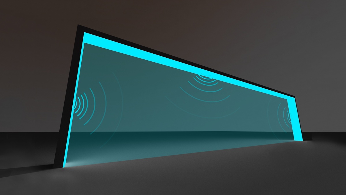 Diagram of single digital "slice" showing where sound appears within space. 