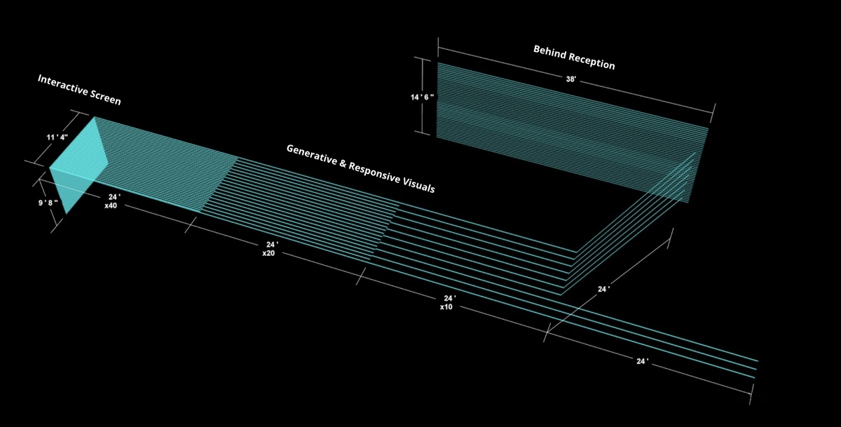 Axonometric drawing of light tubes