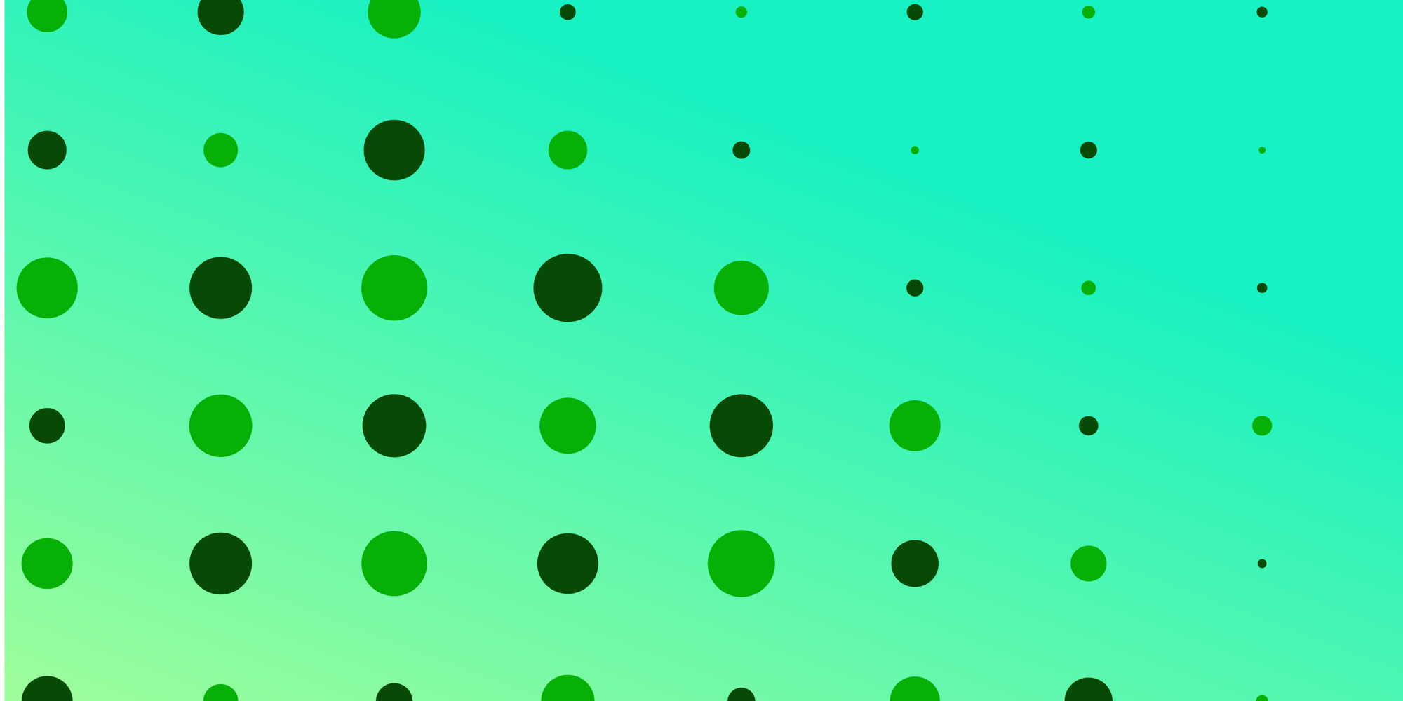 A regular pattern of circles of diminishing size